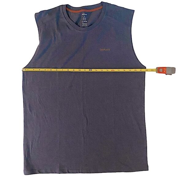 Desplato Mens Size XL Sleeveless T-shirt Pullover Athletic Workout Athleisure - Picture 2 of 7